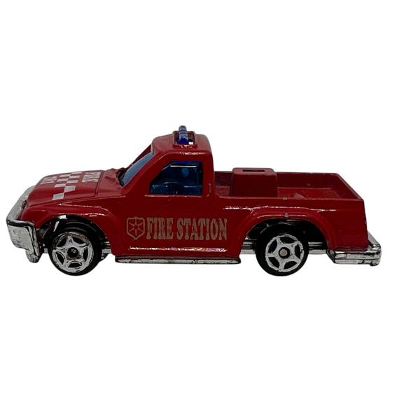 Vintage Die-Cast Fire Rescue Truck #281 Mini Collectible Toy Pickup Vehicle - Picture 2 of 7